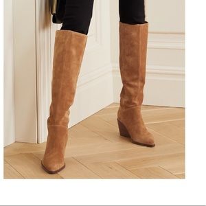 Vince “Marlow” Suede Wedge Knee Boots 👢*Brand New